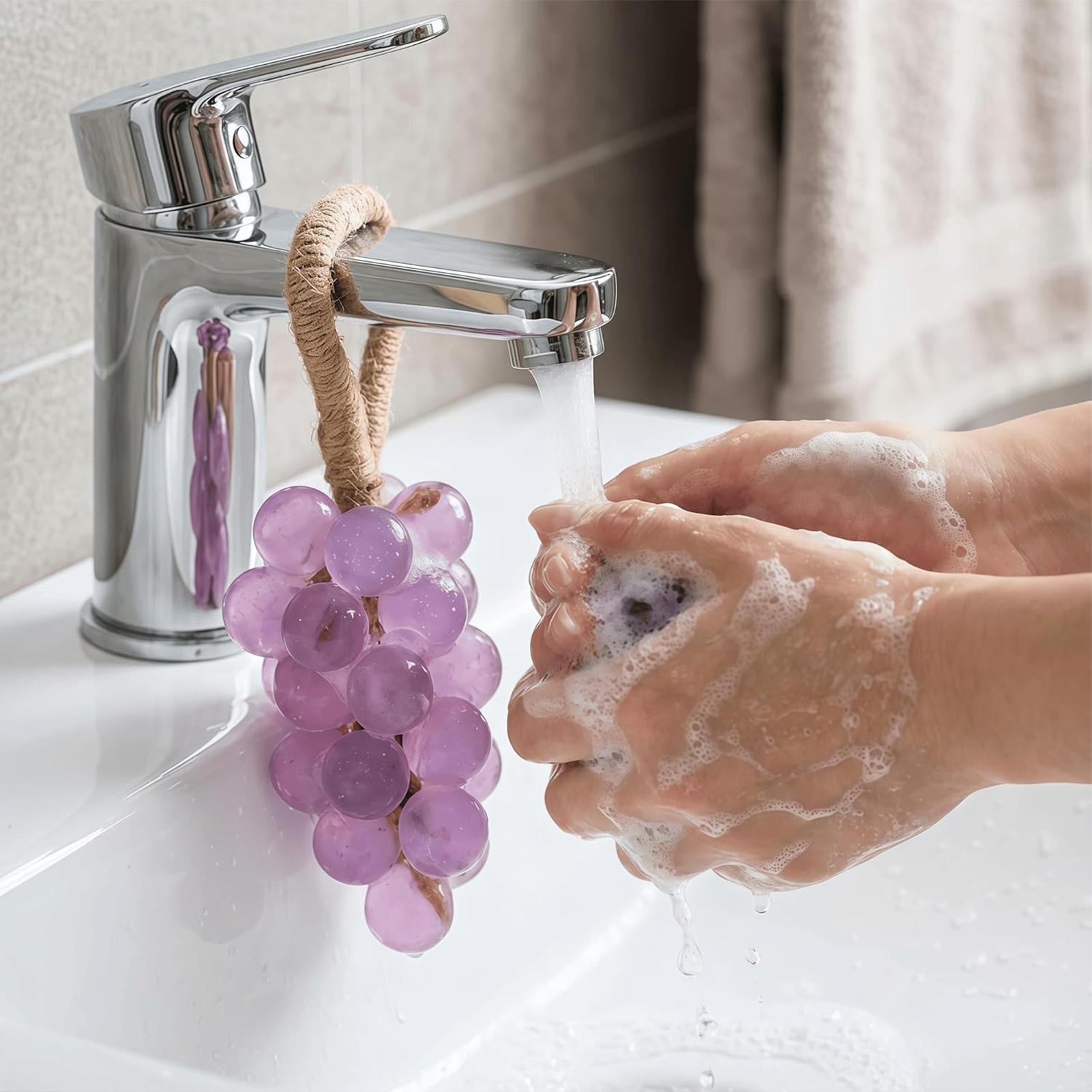 Soap Making In Home - ชุดทำสบู่ DIY แม่พิมพ์สบู่รูปองุ่น แม่พิมพ์งานฝีมือเกรดอาหาร ถอดออกง่าย พร้อมเชือกปอ