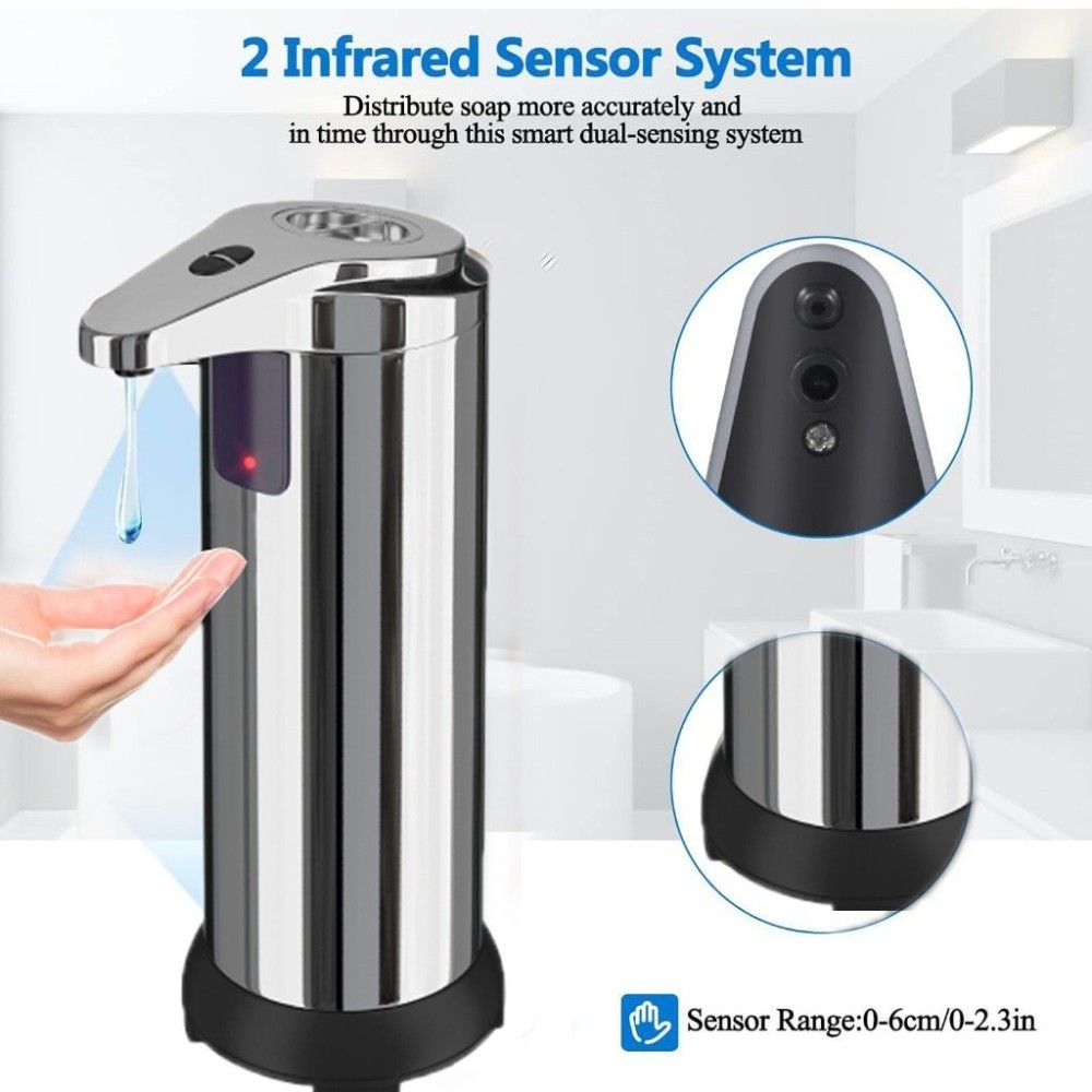 Soap Making Machine At Home - เครื่องจ่ายสบู่อัตโนมัติสแตนเลสแบบใหม่ กันน้ำ ใช้ไฟฟ้า พร้อมเซ็นเซอร์อัจฉริยะ ไม่ต้องสัมผัส สำหรับห้องน้ำ