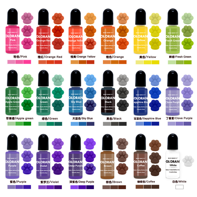 Soap Making Liquid - 20 สีเทียนสีย้อมเทียนขี้ผึ้ง WAX Pigment Dye สีเทียน