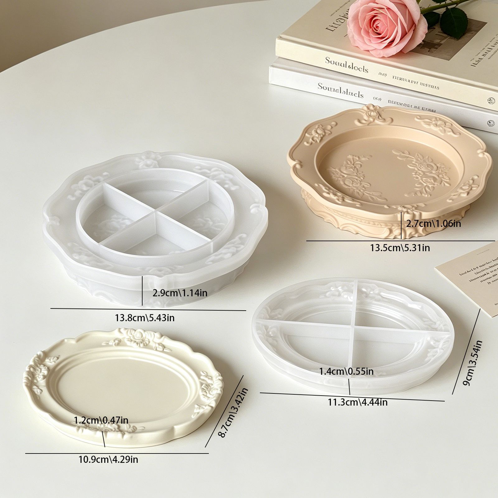 แม่พิมพ์ซิลิโคนลายลูกไม้บาโรกส - Soap Making Silicone Molds บทวิจารณ์และราคา
