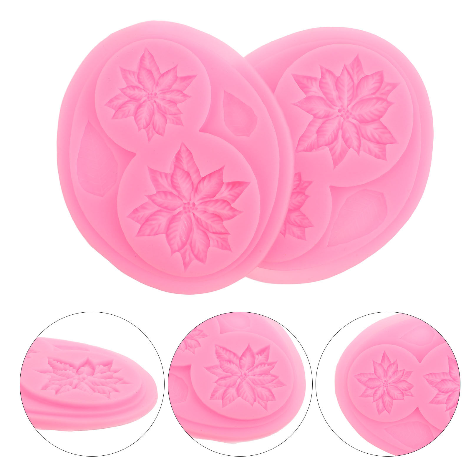 แม่พิมพ์ซิลิโคนลายดอกไม้ 2 ชิ้ - Soap Making Silicone Molds บทวิจารณ์และราคา