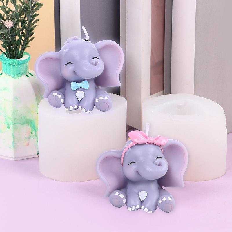 แม่พิมพ์เทียนซิลิโคนรูปช้าง 3  - Soap Making Silicone Molds บทวิจารณ์และราคา