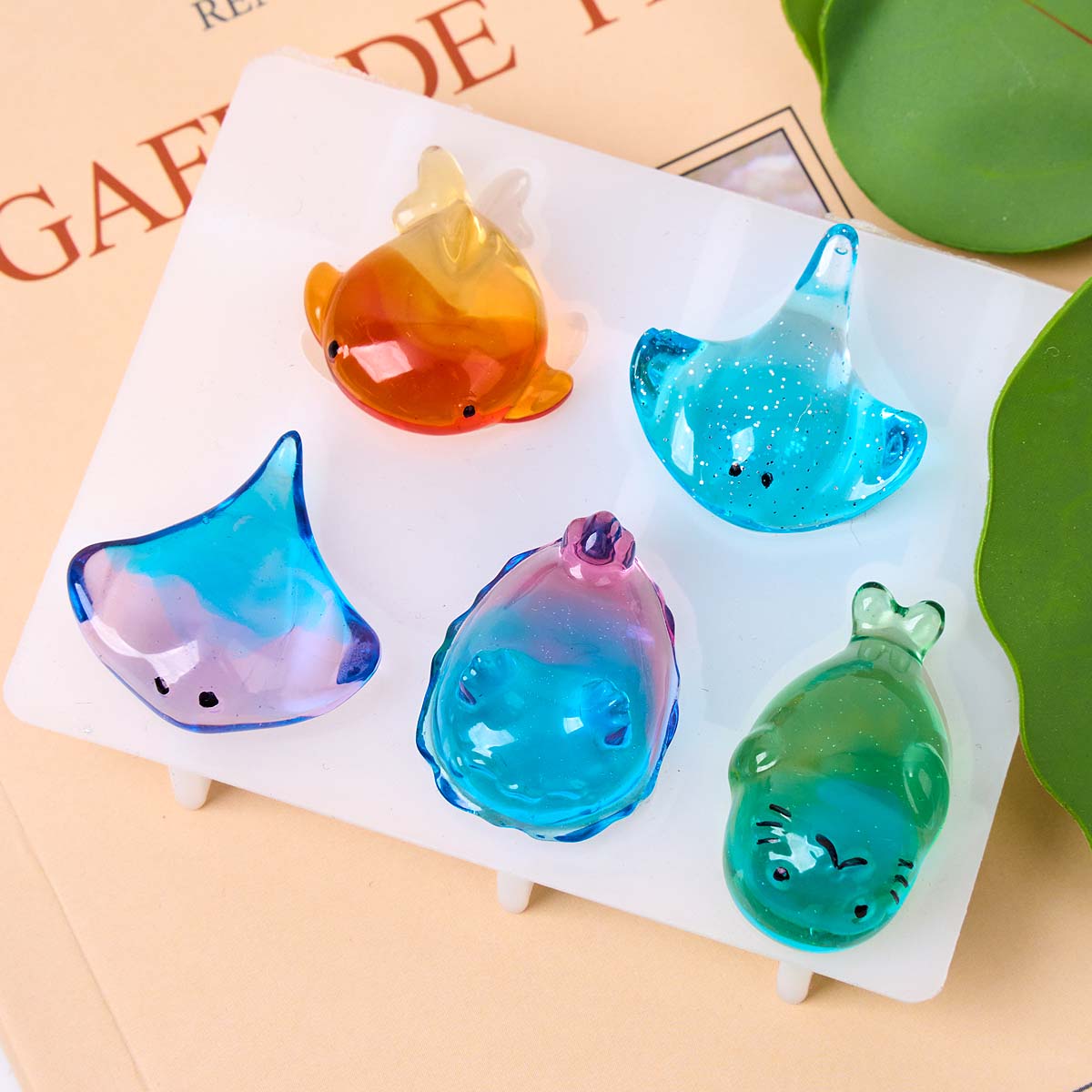 แม่พิมพ์ซิลิโคนรูปปลากระเบน 3  - Soap Making Silicone Molds บทวิจารณ์และราคา
