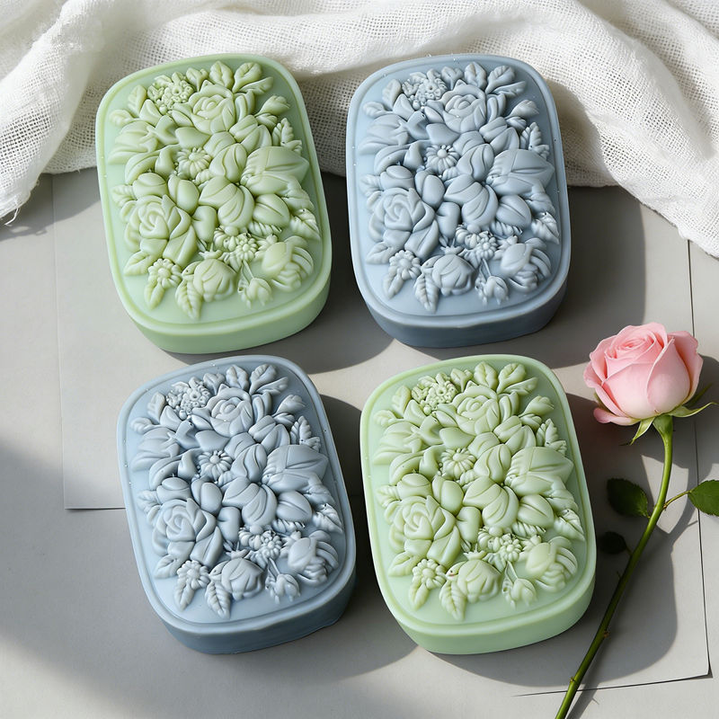 แม่พิมพ์สบู่ซิลิโคนลายดอกไม้ทร - Soap Making In Home บทวิจารณ์และราคา