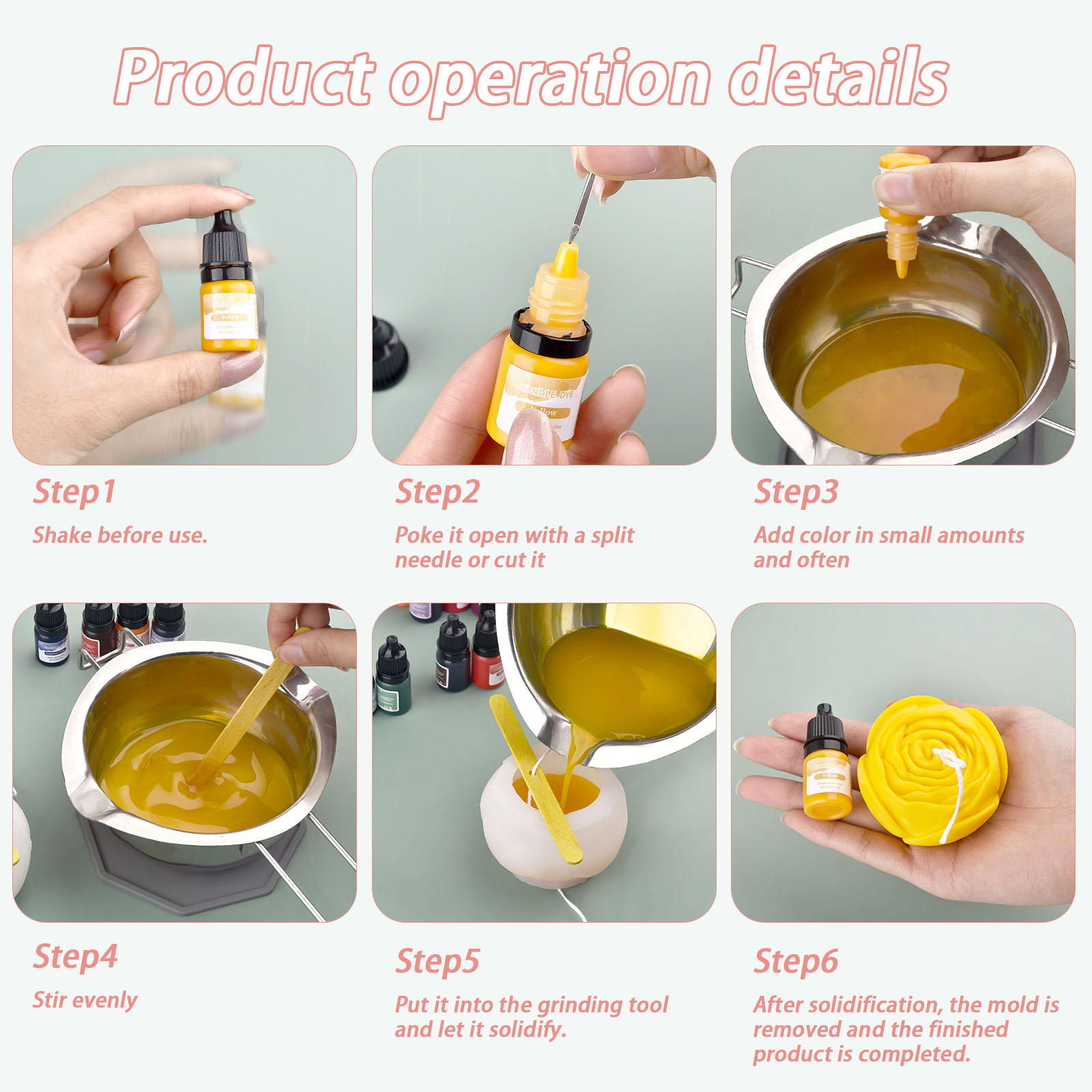 5 ml/ขวดเทียน WAX Pigment สีปล - Soap Making Liquid บทวิจารณ์และราคา