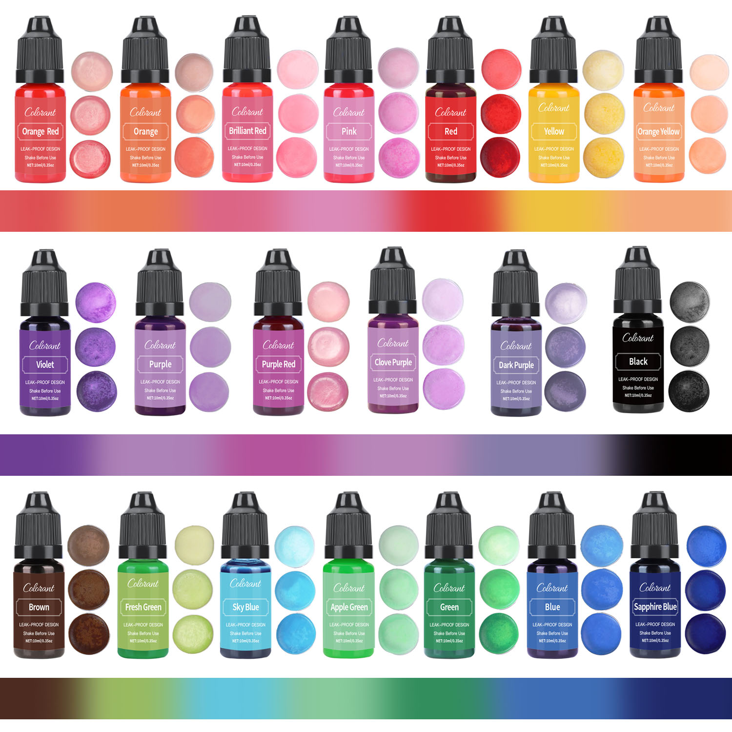 เทียนสีย้อมชุดของเหลวสีPigment - Soap Making Liquid บทวิจารณ์และราคา